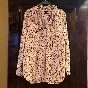 Ann taylor animal print pull  over size large